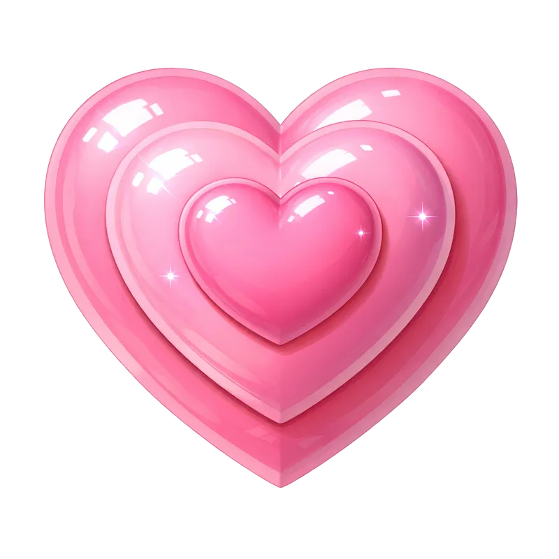 Coração Triplo Rosa Vibrante PNG - Heart Triple Rose Vibrant | Imagens ...
